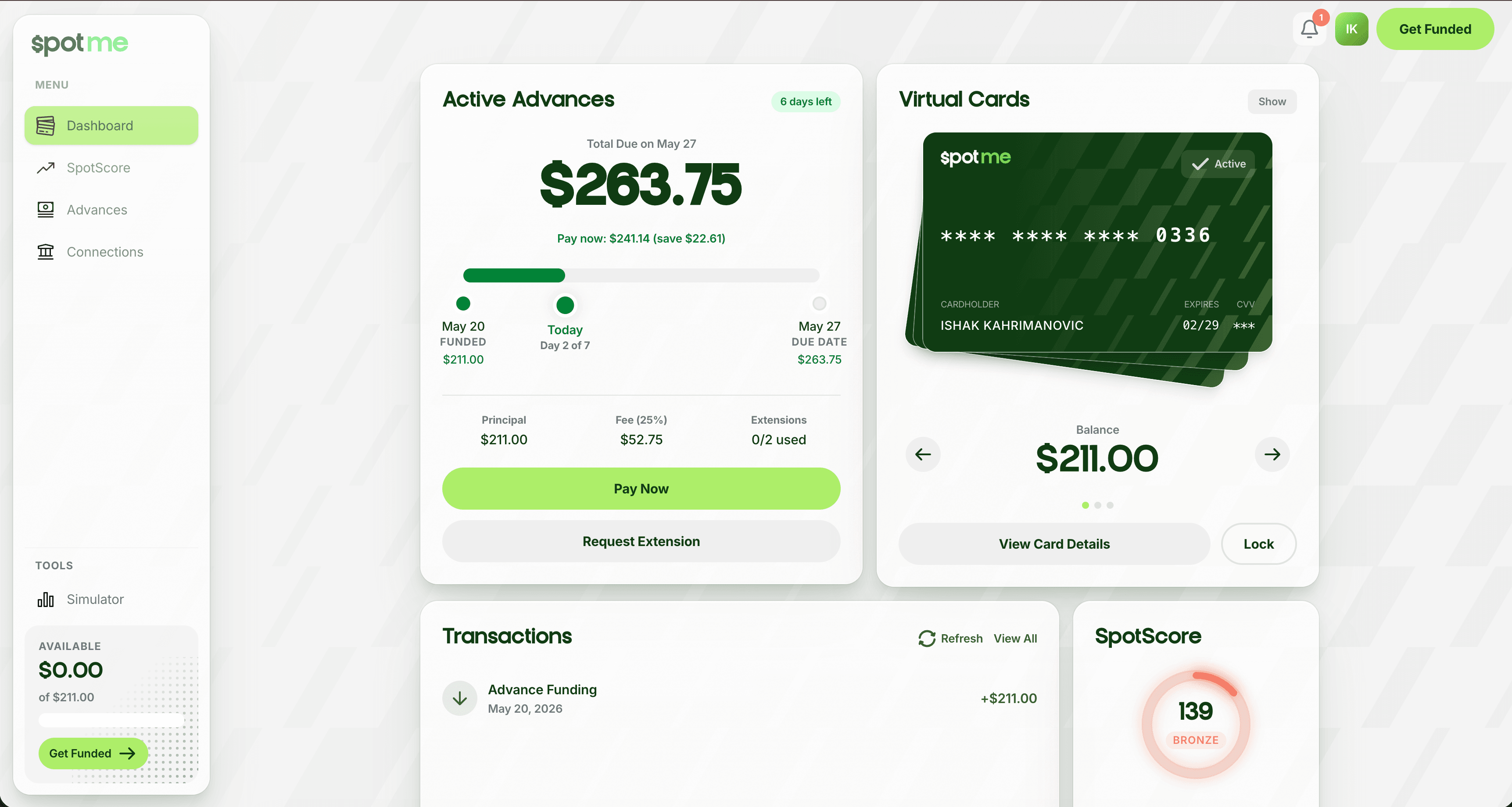 Spot 'em, Need cash for your next position? Get spotted up to $1,000